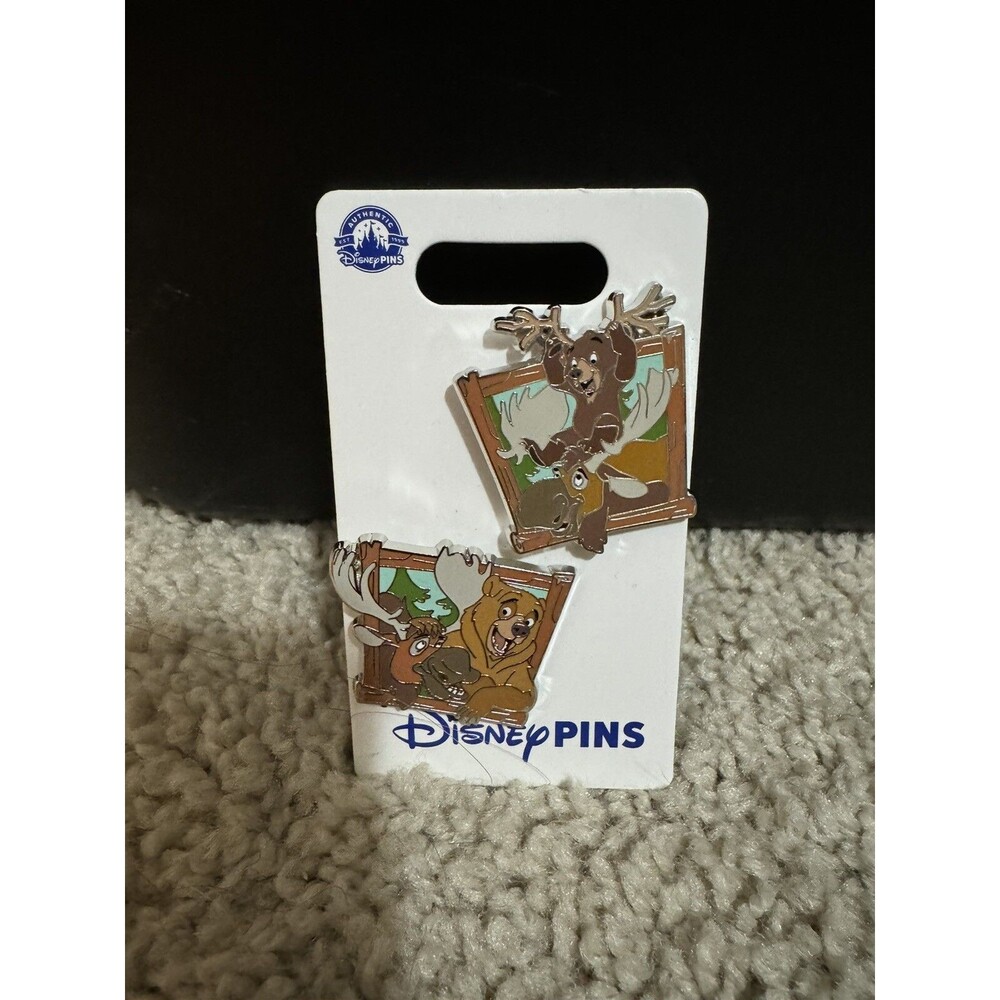 Disney Parks Brother Bear Kenai Koda Rutt Tuke 2024 2 Pin Set Open Edition